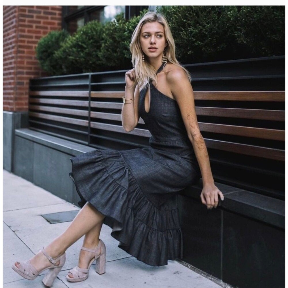 Discourse halter maxi Dress